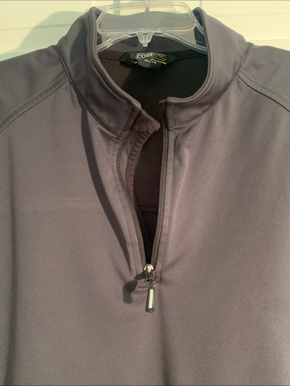 Core 365 Black Quarter Zip Vest EUC - Picture 2 of 6
